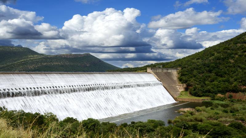 Spillway at Loskop Dam, South Africa.