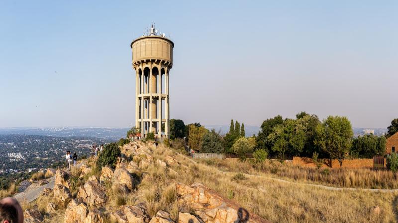 Northcliff Water Tower in Johannesburg, South Africa.