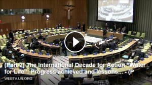 Anders Berntell, 2030 WRG Executive Director, speeches at NYC UN General Assembly