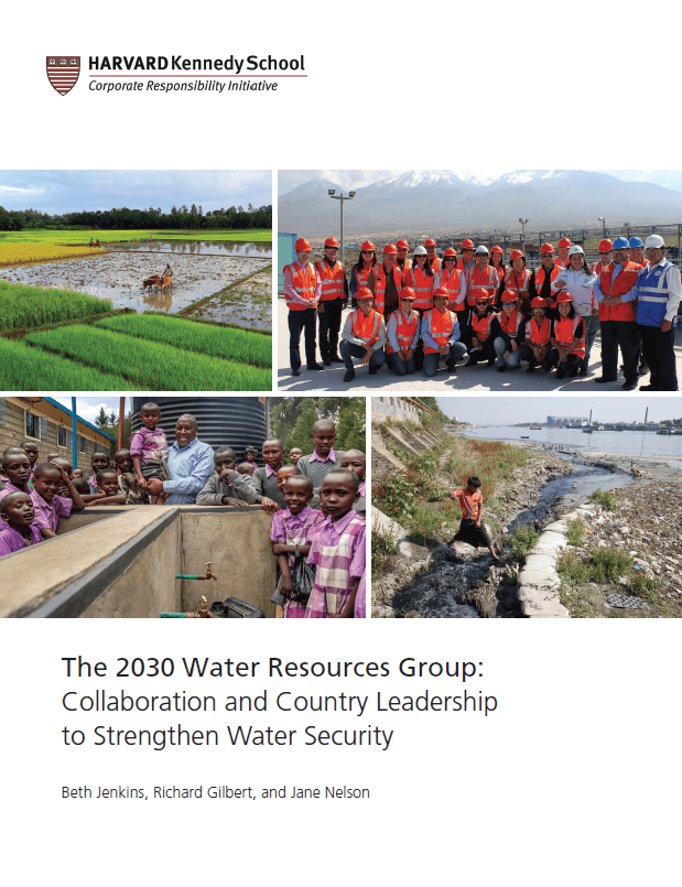 The 2030 WRG: Collaboration and Country Leadership to Strengthen Water Security