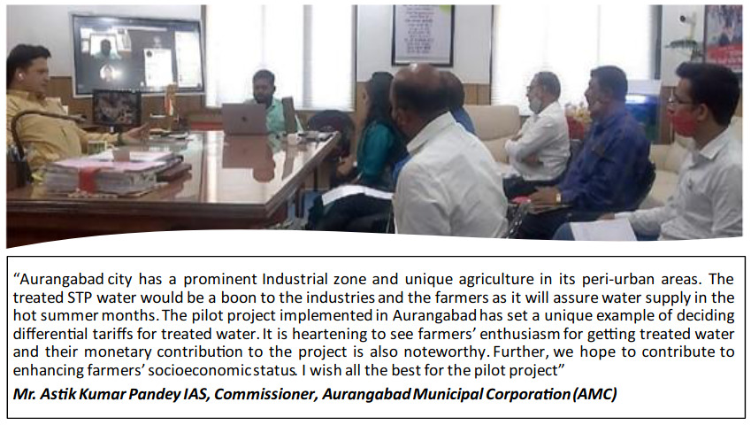 Pic 2: Consultations with the Commissioner, AMC, PoCRA officials, farmers of Zalta GP and 2030 WRG
